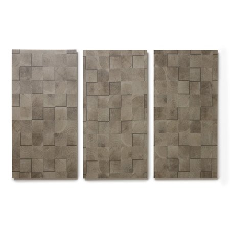 LUCIDA SURFACES LUCIDA SURFACES, FabCore Oak Block 12 in. x 24 in. 3mm 28MIL Glue Down Luxury Vinyl Tiles (36 sq.ft), 18PK FC-3502